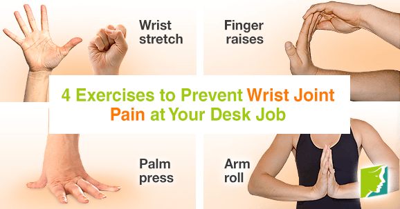 What are some exercises to relieve wrist pain?
