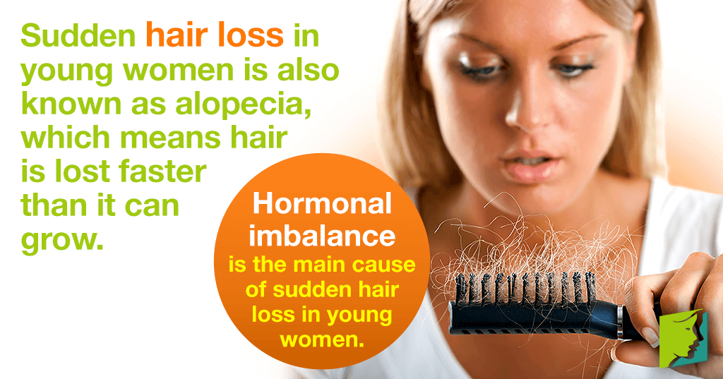  imbalance is the main cause of sudden hair loss in young women
